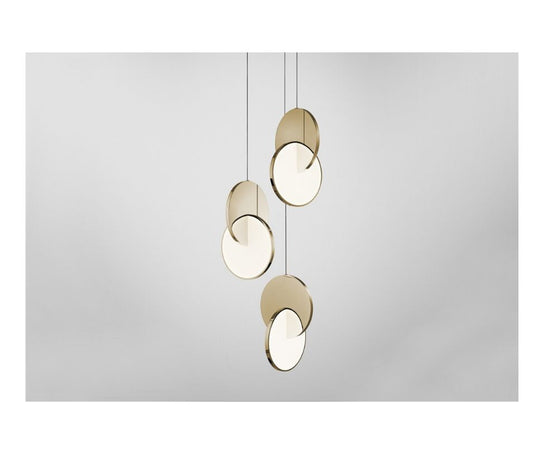 High end Eclipse Chandelier 3 Piece Gold by Lee Broom Casa Design