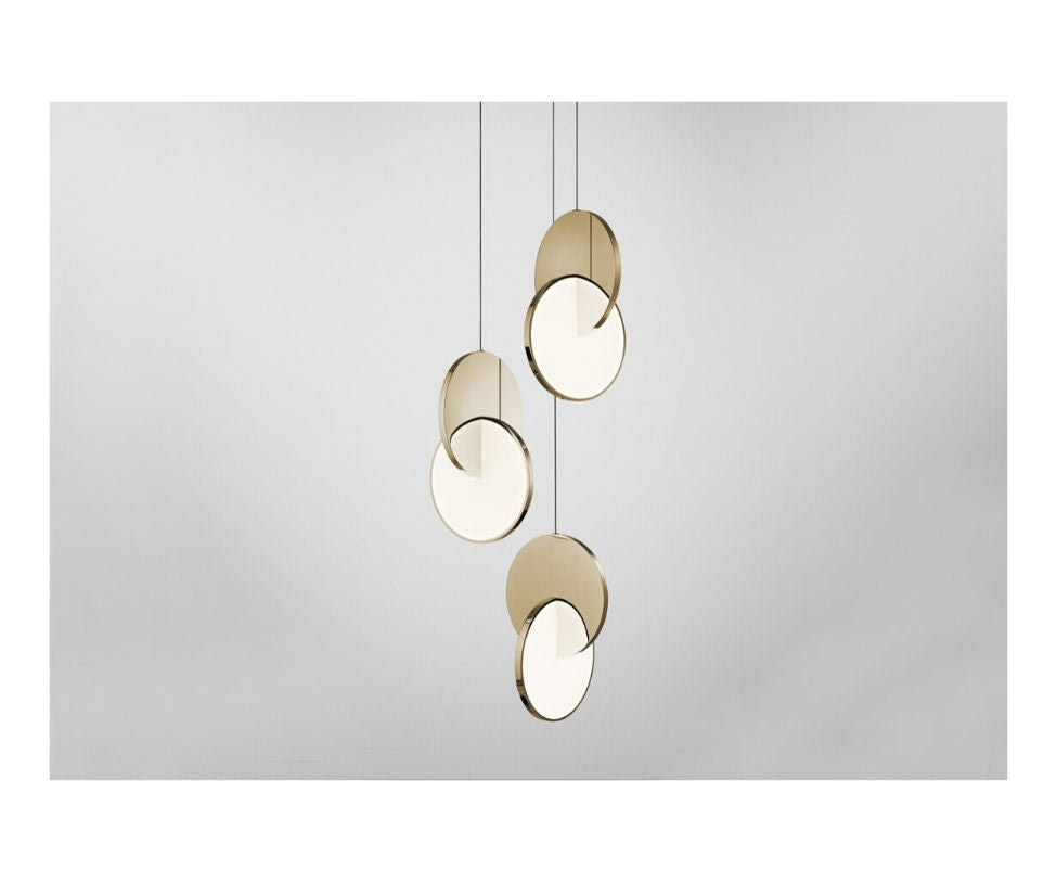 High end Eclipse Chandelier 3 Piece Gold by Lee Broom Casa Design