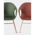 High end Elephant Wood Base Dining Armchair by Kristalia Casa Design