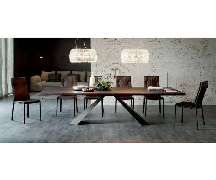 High end Eliot Wood Dining Table by Cattelan Italia Casa Design
