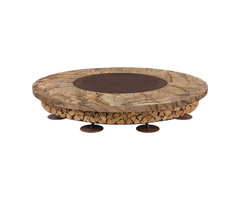 High end Ercole Rainforest Marble Fire Pit by AK47 Design Casa Design