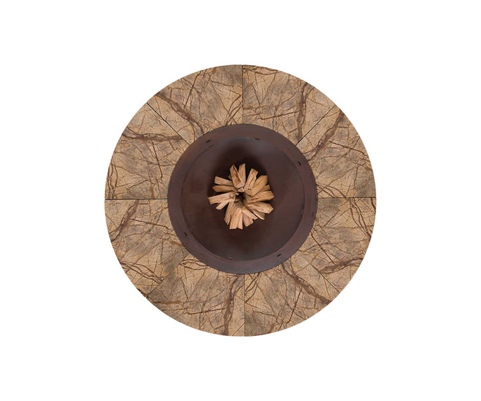 High end Ercole Rainforest Marble Fire Pit by AK47 Design Casa Design