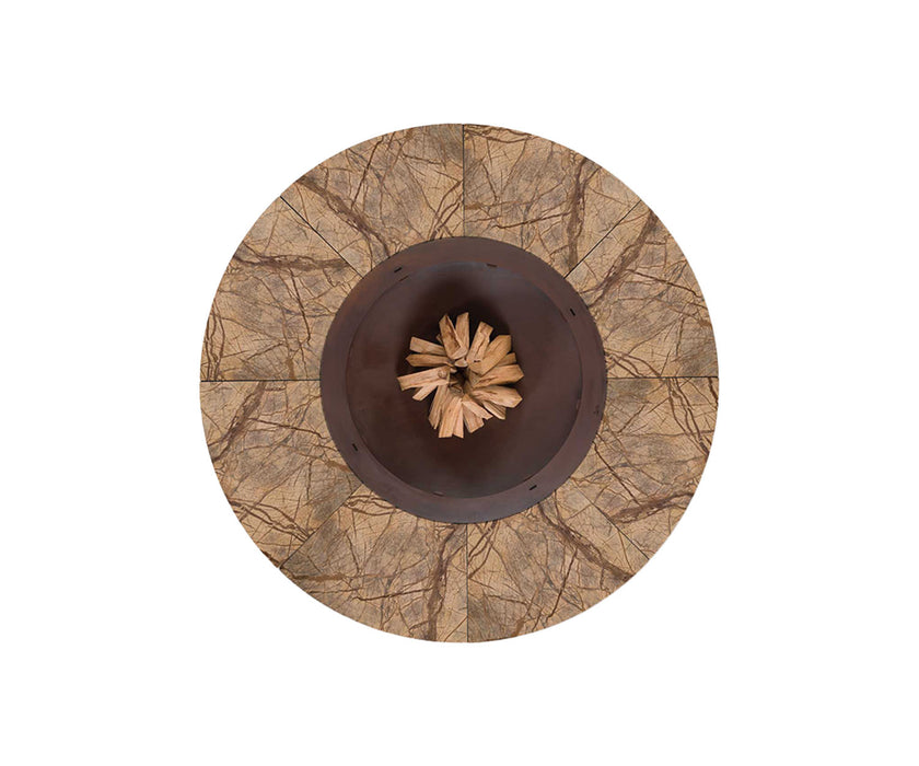 High end Ercole Rainforest Marble Fire Pit by AK47 Design Casa Design