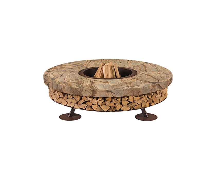 High end Ercole Rainforest Marble Fire Pit by AK47 Design Casa Design