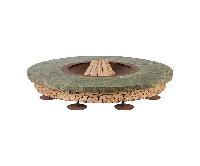 High end Ercole Rainforest Marble Fire Pit by AK47 Design Casa Design