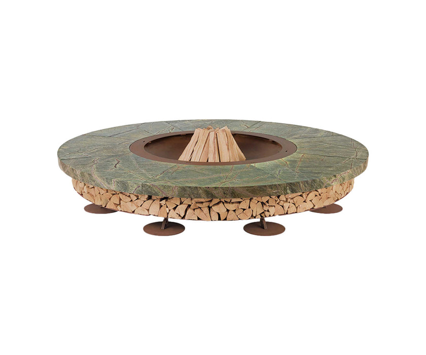 High end Ercole Rainforest Marble Fire Pit by AK47 Design Casa Design