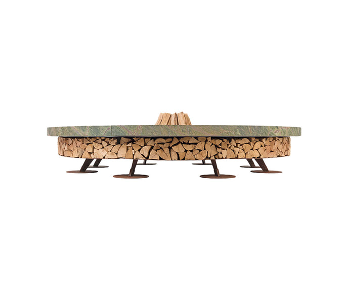 High end Ercole Rainforest Marble Fire Pit by AK47 Design Casa Design