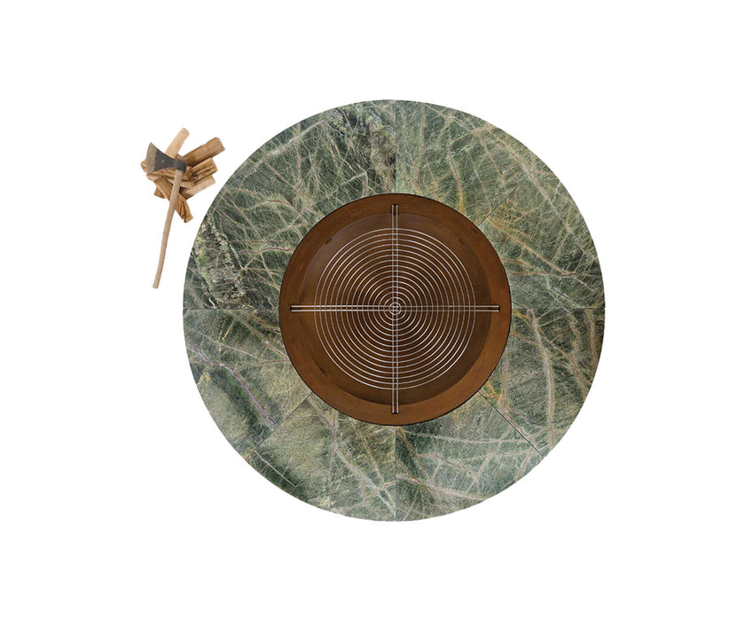 High end Ercole Rainforest Marble Fire Pit by AK47 Design Casa Design