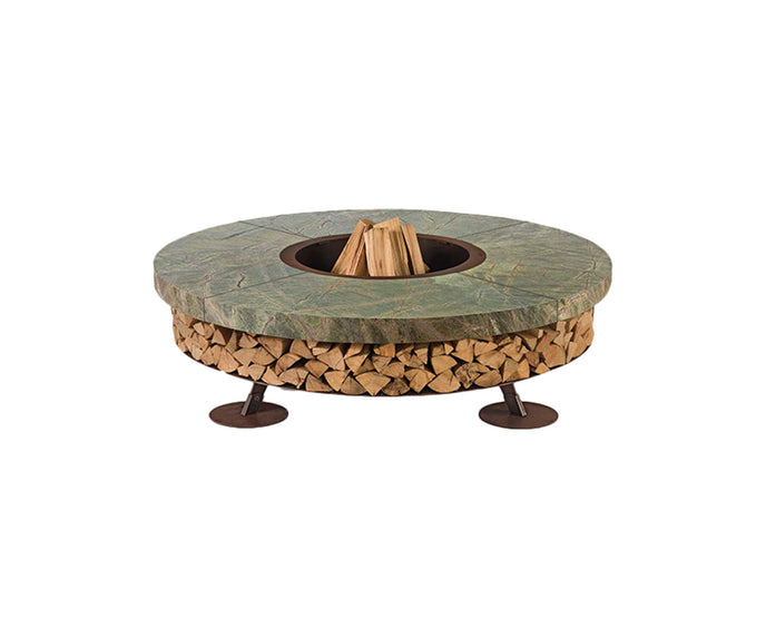 High end Ercole Rainforest Marble Fire Pit by AK47 Design Casa Design