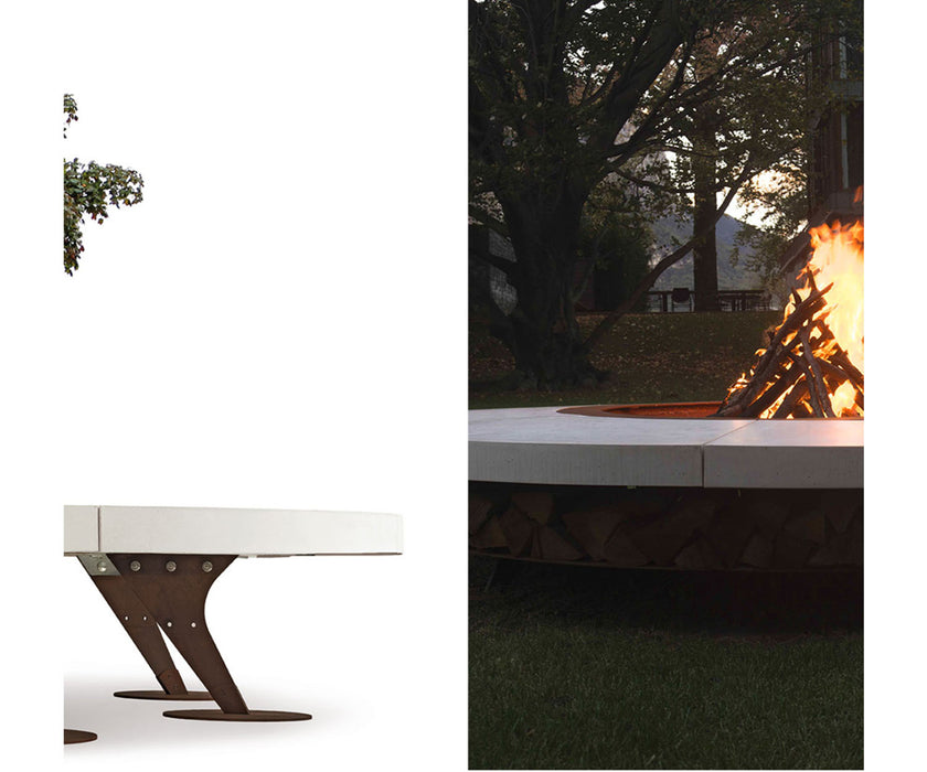 Ercole Concrete Fire Pit