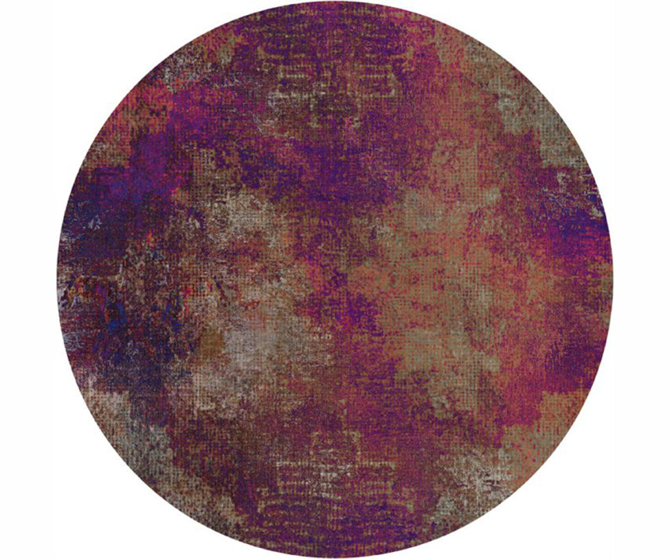 Erosion Rhodonite Round Rug Moooi