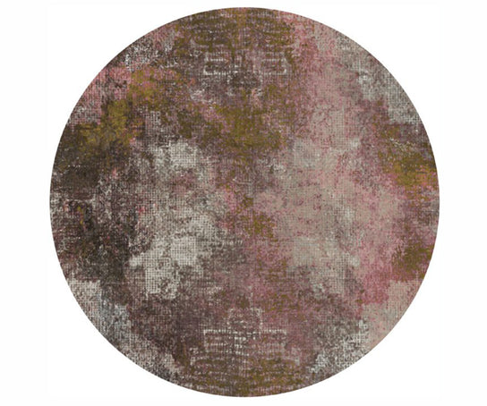Erosion Rosegold Round Rug Moooi