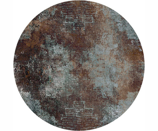 Erosion Rust Round Rug Moooi