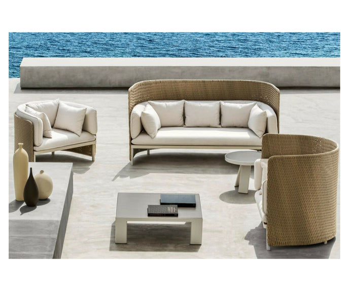 High end Esedra Low Lounge Armchair by Ethimo Casa Design