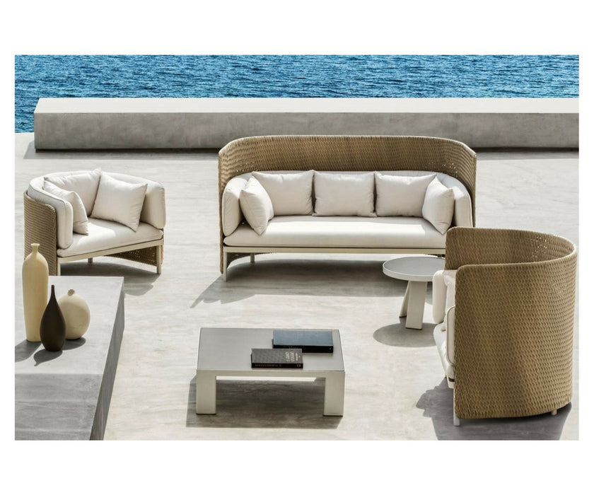 High end Esedra Low Lounge Armchair by Ethimo Casa Design