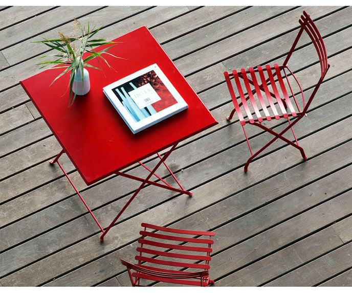 High end Flower Square Folding Table by Ethimo Casa Design