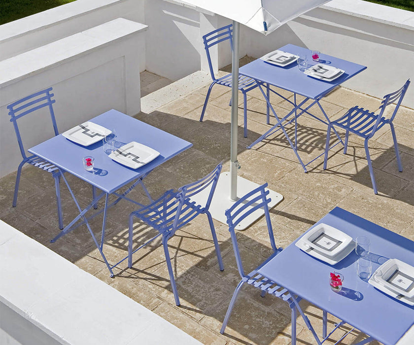 High end Flower Square Folding Table by Ethimo Casa Design