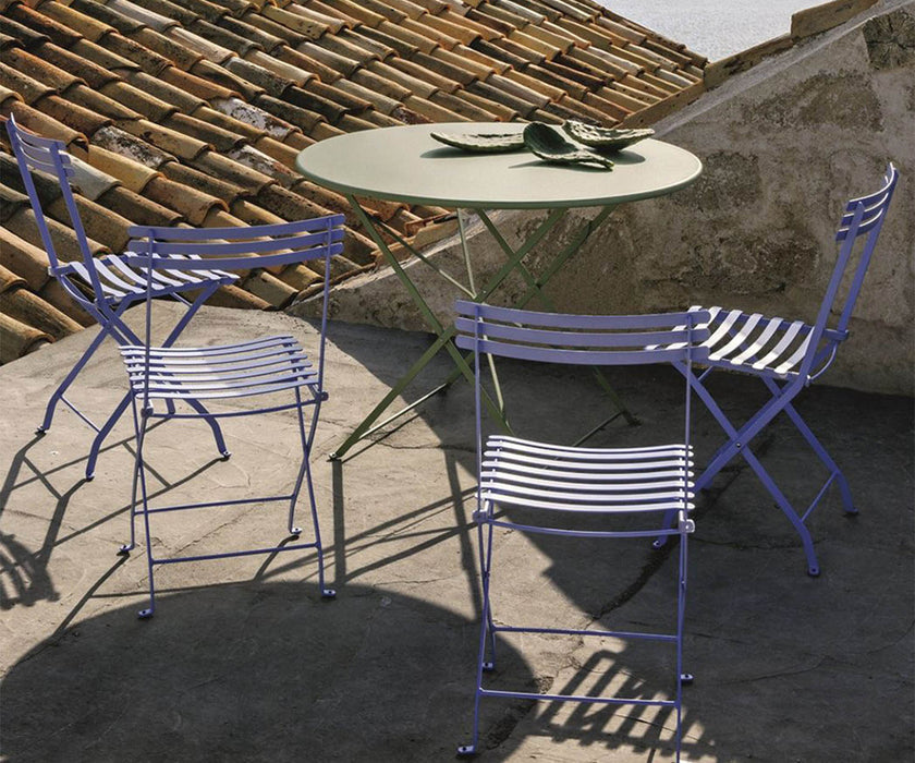 High end Flower 105 Round folding Table by Ethimo Casa Design