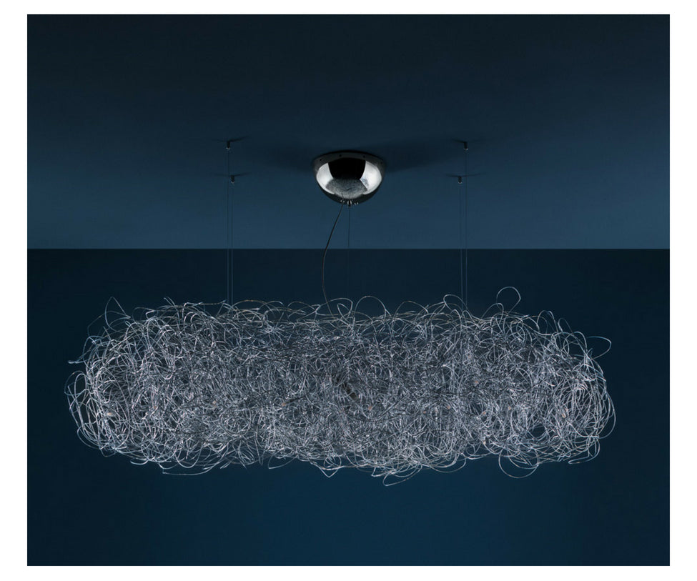 High end Fil de Fer Nuvola Suspension Lamp by Catellani & Smith Casa Design