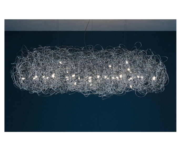 High end Fil de Fer Nuvola Suspension Lamp by Catellani & Smith Casa Design