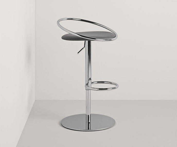 High end Fizzy Chrome Back Stool by Frag Casa Design