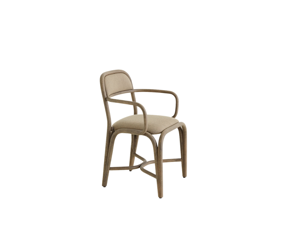 High end Fontal Upholstered Dining Armchair by Expormim Casa Design
