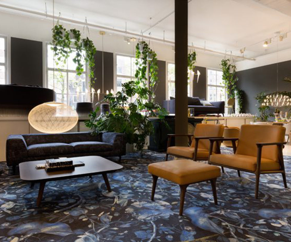 Biophillia Blue Black Rug Moooi