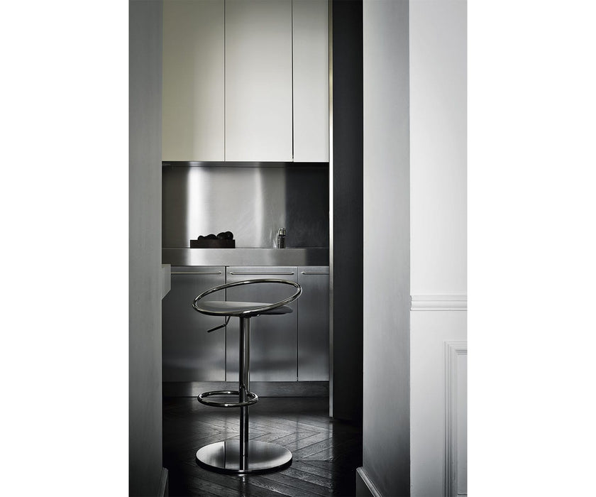 High end Fizzy Leather Back Stool by Frag Casa Design