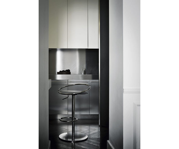 High end Fizzy Chrome Back Stool by Frag Casa Design