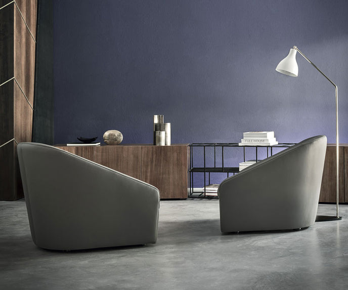 High end Hollow Swivel Lounge Armchair by Frag Casa Design
