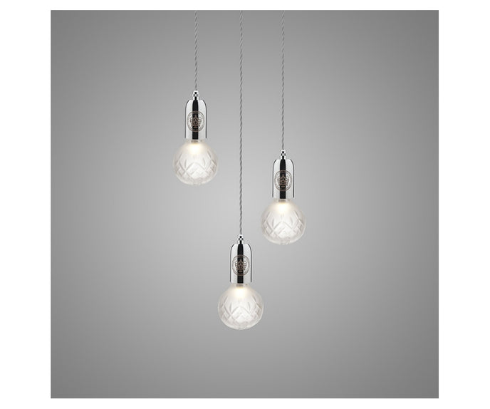 High end Crystal Bulb Chandelier 3 Piece by Lee Broom Casa Design