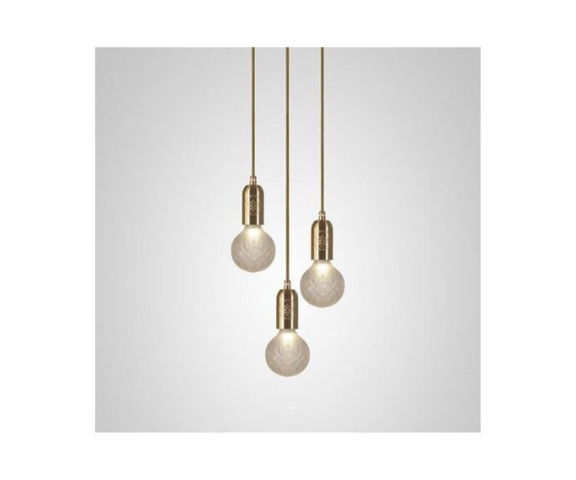 High end Crystal Bulb Chandelier 3 Piece by Lee Broom Casa Design