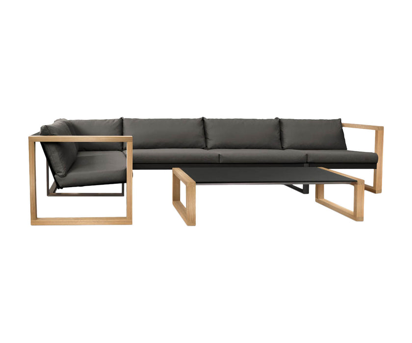High end Banca Lounge Teak Sofa by Fueradentro Casa Design