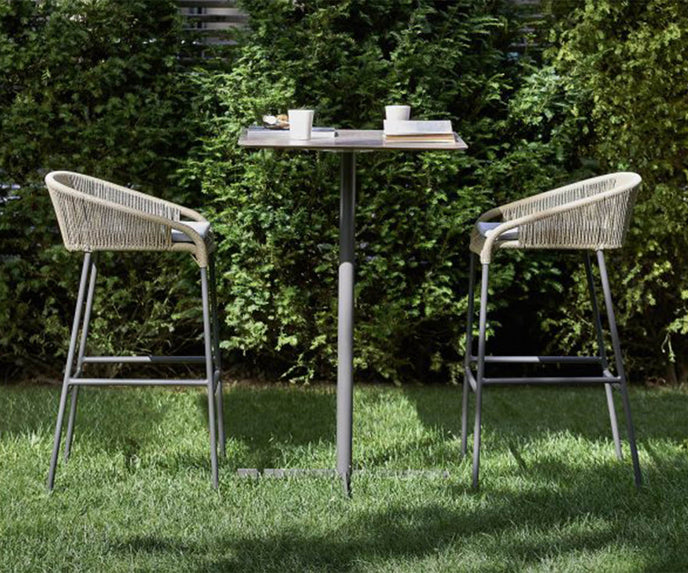 High end Cricket Stool by Varaschin Casa Design