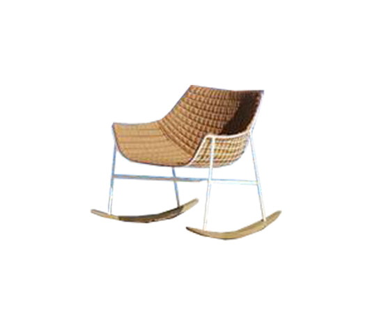 High end Summerrest Rocking Armchair by Varaschin Casa Design