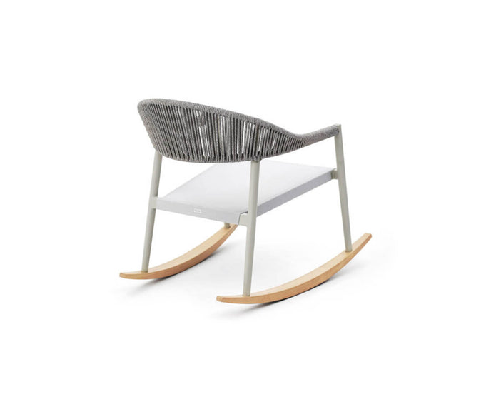 High end Clever Rocking Armchair by Varaschin Casa Design