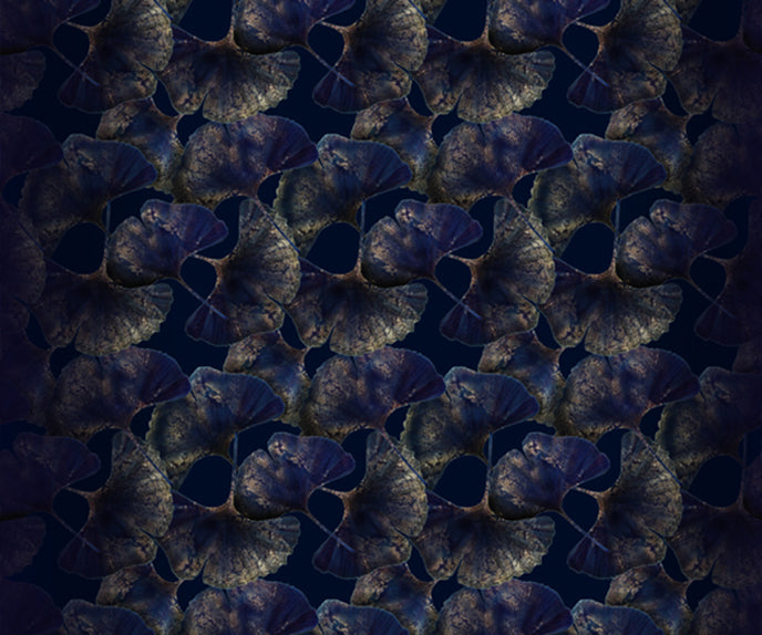 Ginko Leaf Blue Rug Moooi