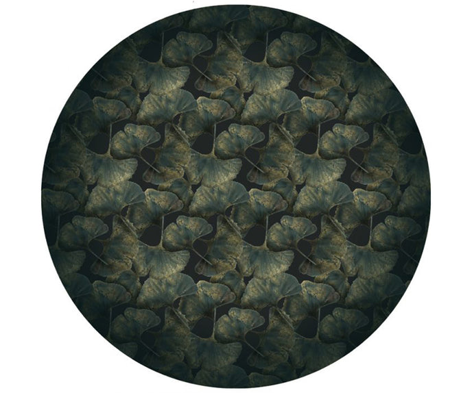 Ginko Leaf Green Round Rug Moooi