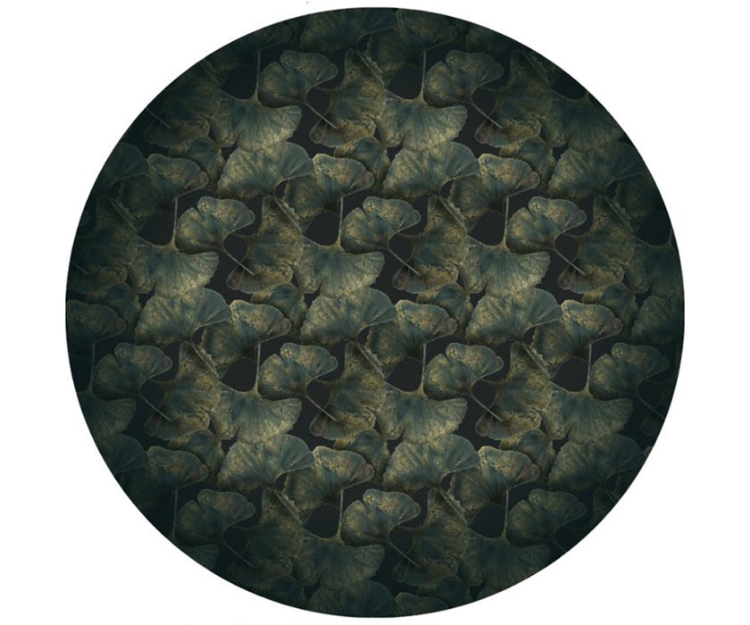 Ginko Leaf Green Round Rug Moooi