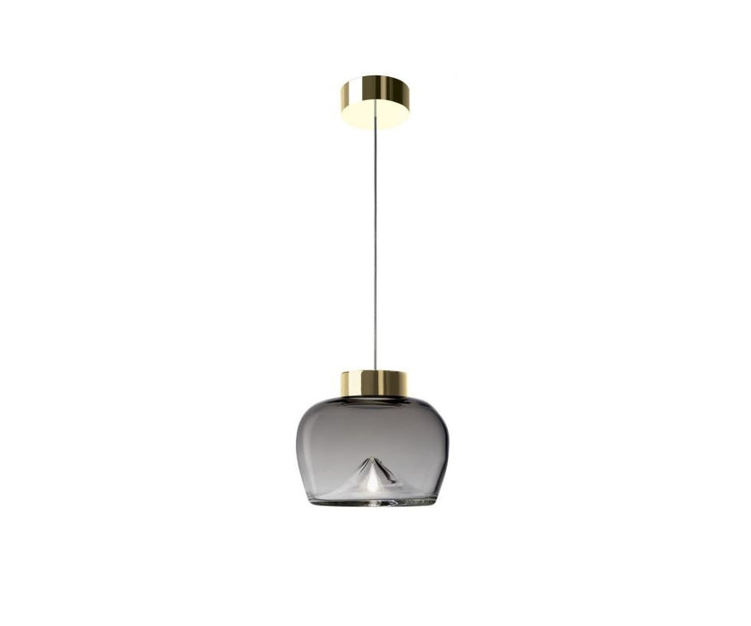 Leucos Aella Bold Suspension White Sfumato and Chrome