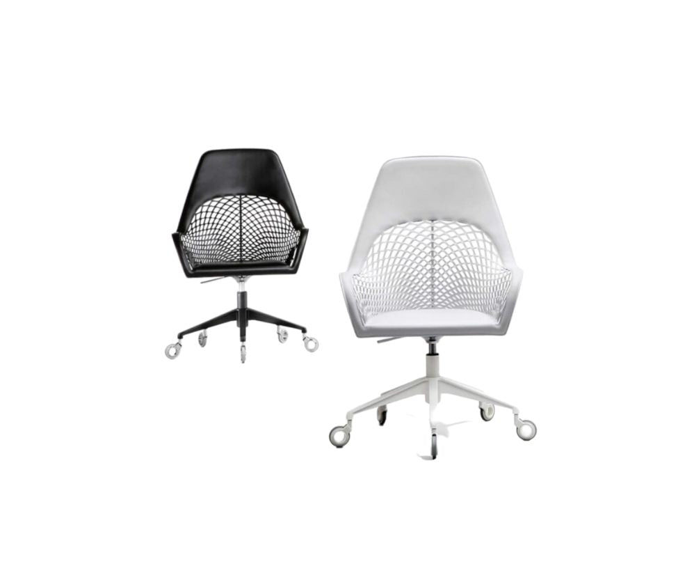 Karina Office Chair, Copenhagen White – High Fashion Home