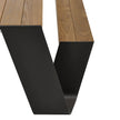 Extremis Hopper 300 Picninc Table Black Legs