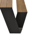 Extremis Hopper 300 Picninc Table Black Legs