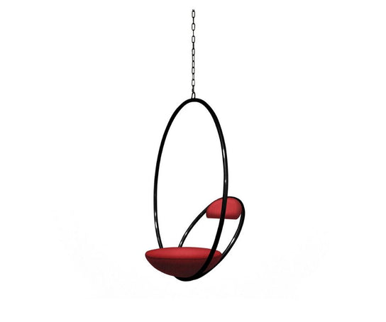 High end Hanging Hoop Chair Matte Black by Lee Broom Casa Design