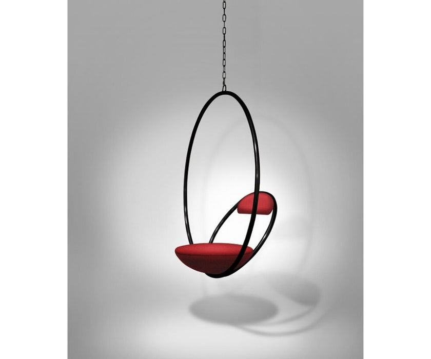 High end Hanging Hoop Chair Matte Black by Lee Broom Casa Design