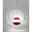 High end Hanging Hoop Chair Brushed Brass by Lee Broom Casa Design
