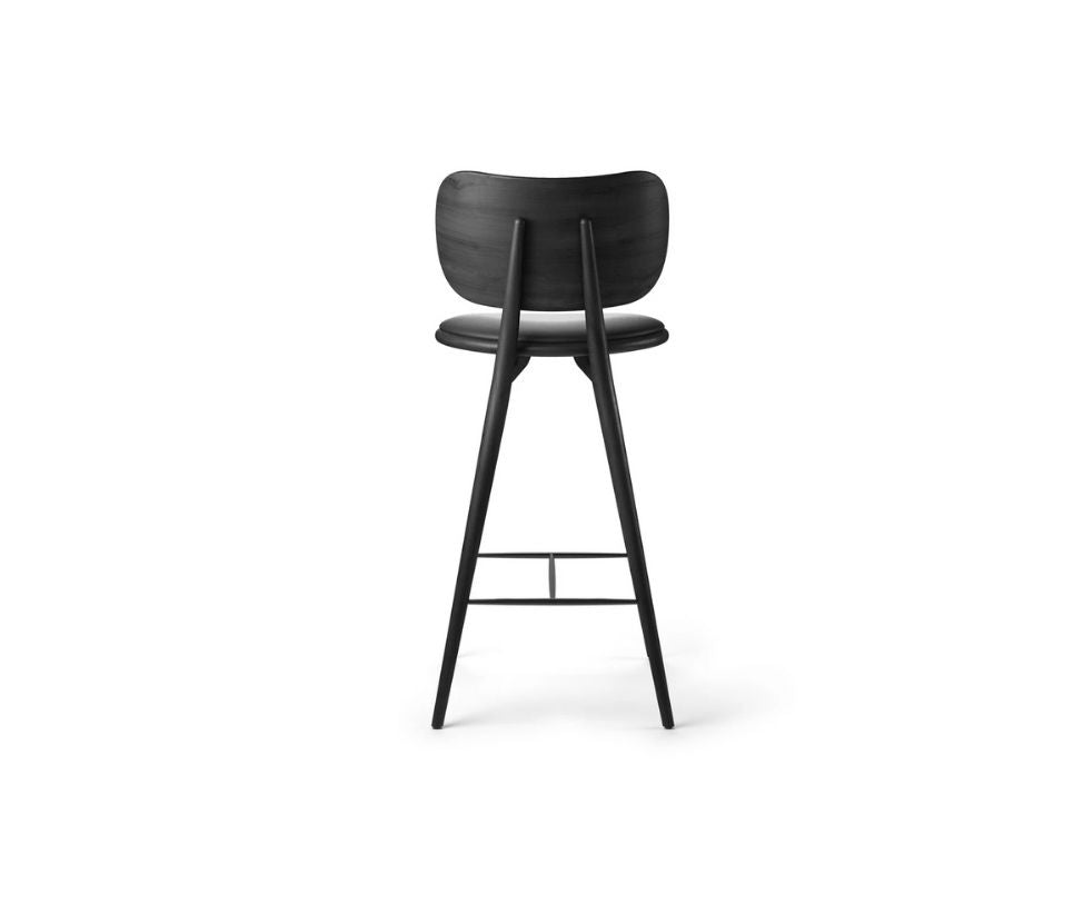 High Stool Backrest Black beech Mater
