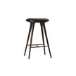 High Stool Dark Stained Beech Mater