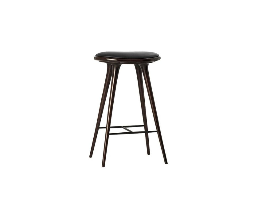 High Stool Dark Stained Beech Mater