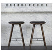 High Stool Dark Stained Beech Mater